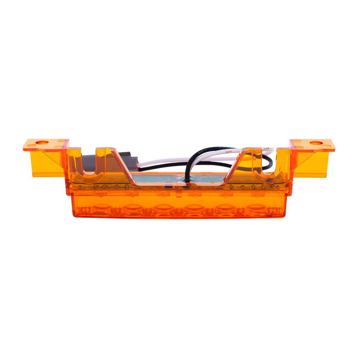 6 LED Exterior Visor Light For 1996-2024 Volvo VNL-Amber LED/Amber Lens
