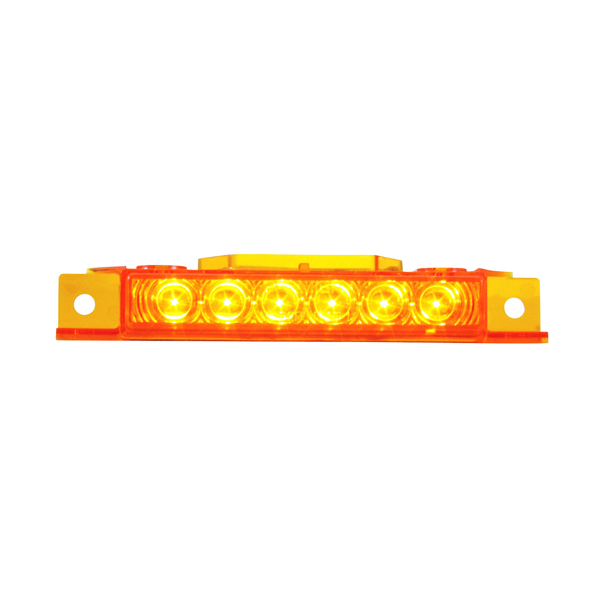 6 LED Exterior Visor Light For 1996-2024 Volvo VNL-Amber LED/Amber Lens
