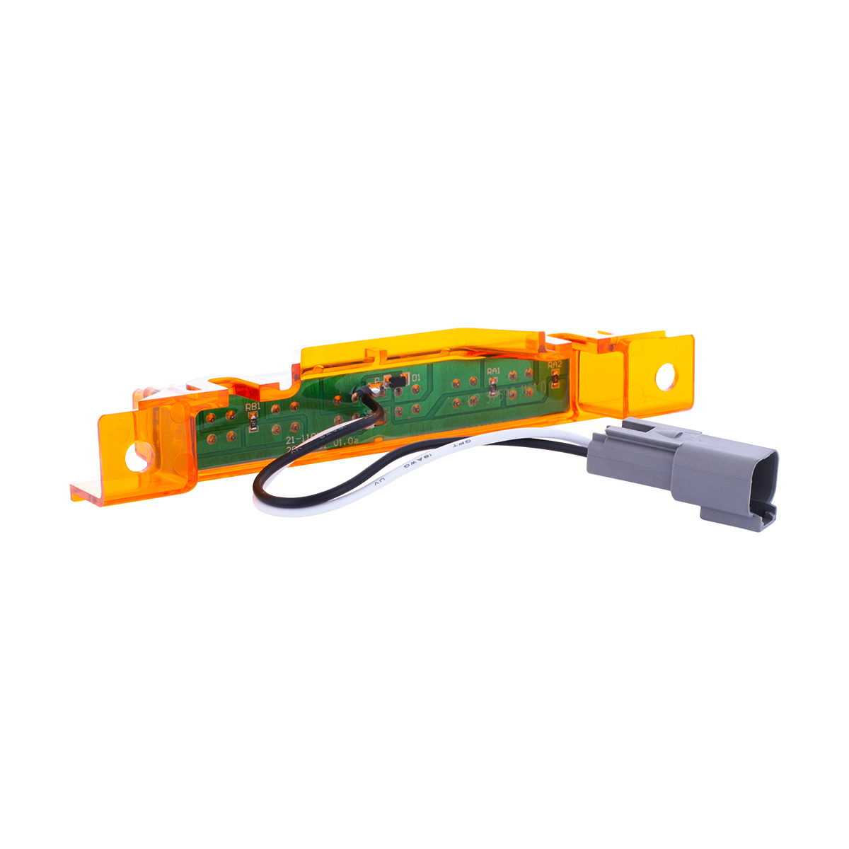 6 LED Exterior Visor Light For 1996-2024 Volvo VNL-Amber LED/Amber Lens