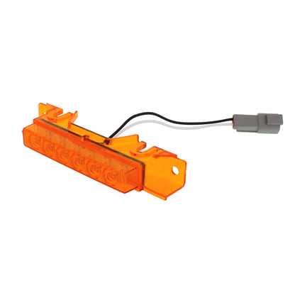 6 LED Exterior Visor Light For 1996-2024 Volvo VNL-Amber LED/Amber Lens