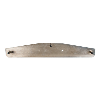 4" x 24" Chrome Bottom Mud Flap Weight With Oval Mexico Flag Emblem