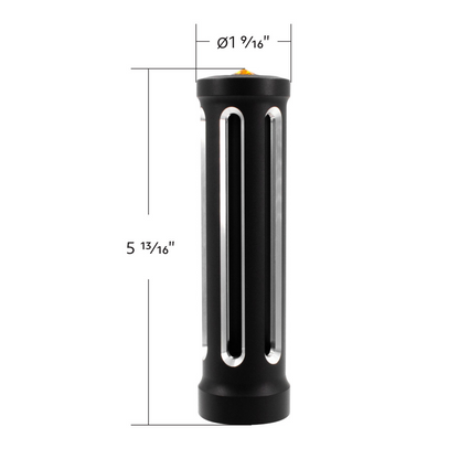 M30X3.5 Thread-On Sonoma Gearshift Knob-Amber Crystal/Matte Black