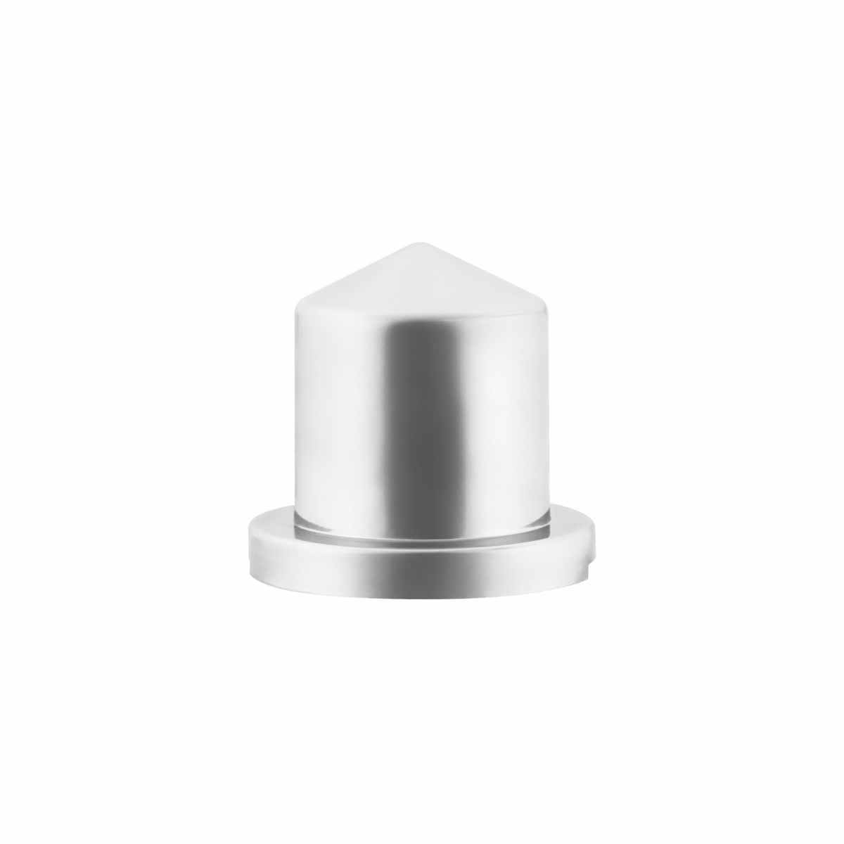 5/8" X 1-1/4" Chrome Plastic Pointed Nut Cover - Push-On