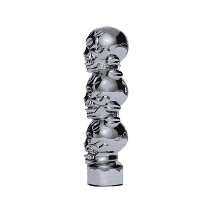 1/2"-13 Thread-On 3 Skull Candy Color Shift Knob-Liquid Silver