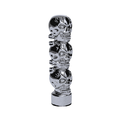 1/2"-13 Thread-On 3 Skull Candy Color Shift Knob-Liquid Silver