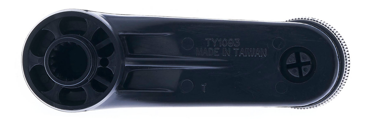 Window Crank Handle RH = LH Plastic Texture Black for 1976-1983 Toyota Corolla; 1992-2001 Toyota Camry