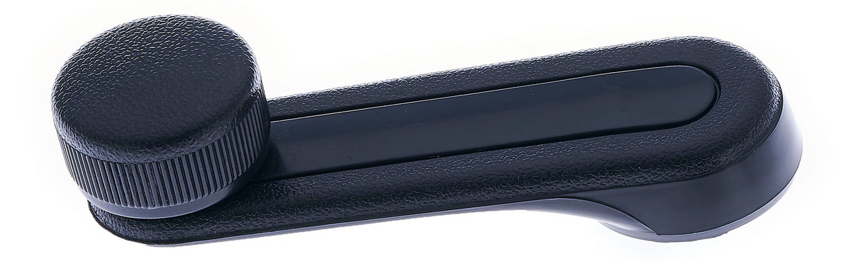 Window Crank Handle RH = LH Plastic Texture Black for 1976-1983 Toyota Corolla; 1992-2001 Toyota Camry