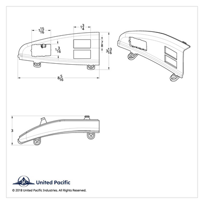 Chrome Window Switch Panel With Power Windows/Mirrors - Driver