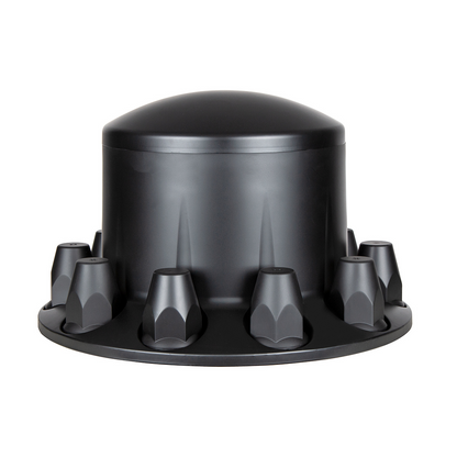 Dome Axle Cover Combo Kit With 33mm Standard Thread-On Nut Covers & Nut Cover Tool - Matte Black