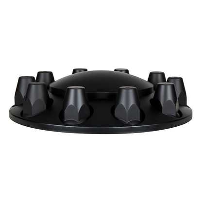 Dome Axle Cover Combo Kit With 33mm Standard Thread-On Nut Covers & Nut Cover Tool - Matte Black