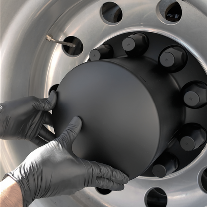 Dome Axle Cover Combo Kit With 33mm Standard Thread-On Nut Covers & Nut Cover Tool - Matte Black