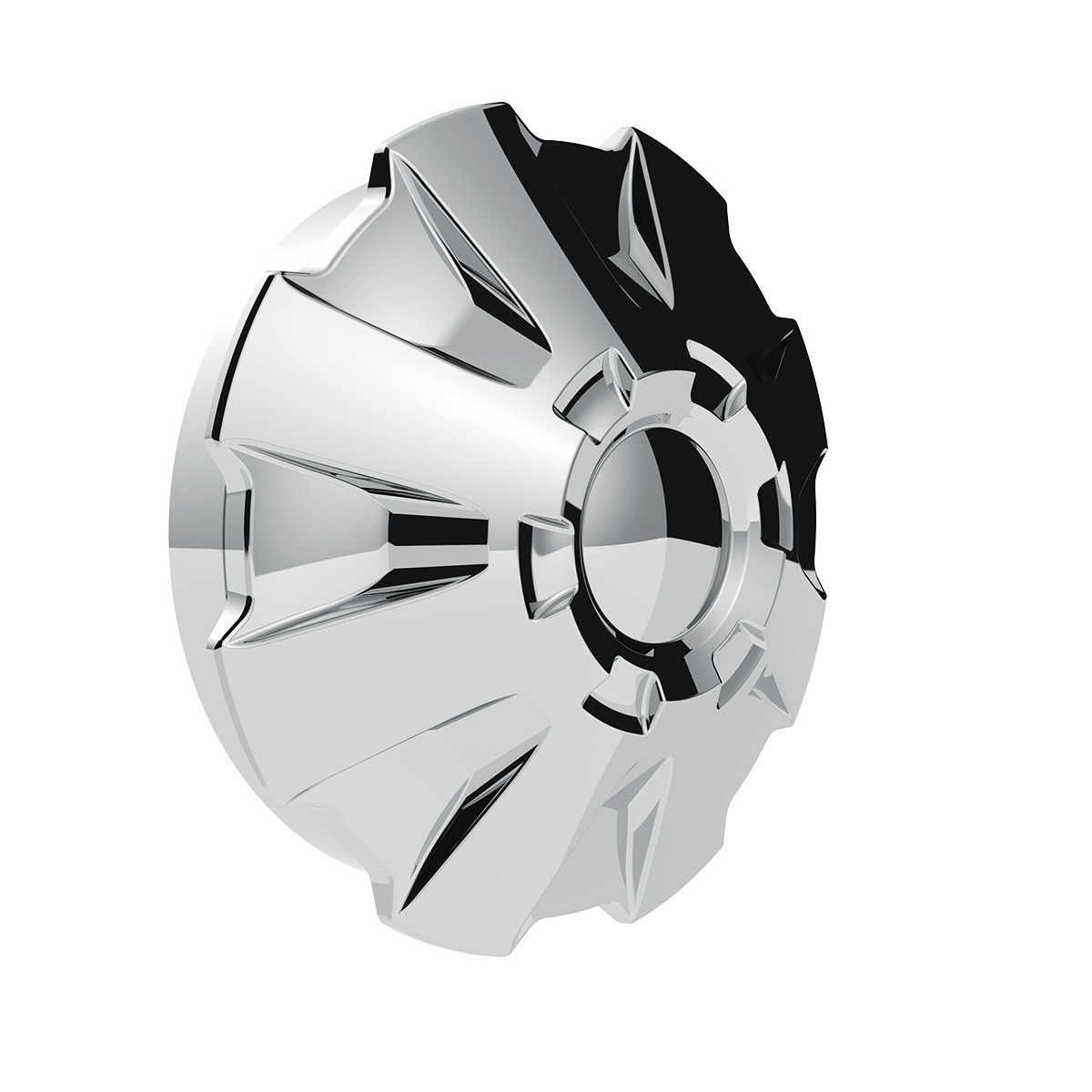 Rubicon Front Axle Cover Kit With 33mm Thread-On Nut Covers-Chrome