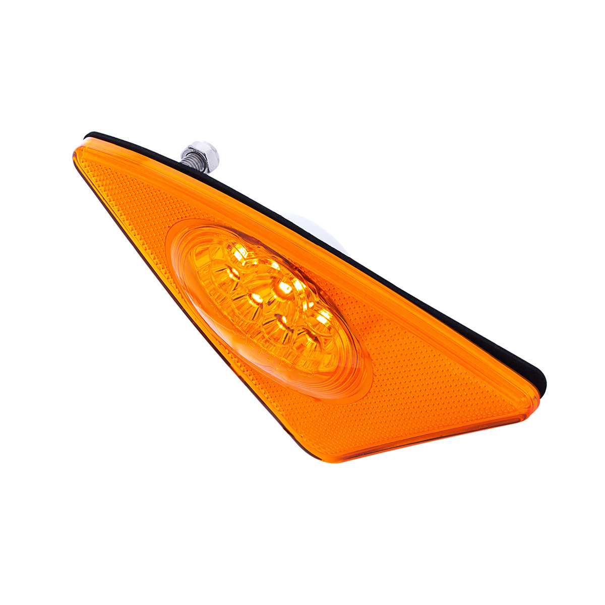 9 LED Competition Series Fender Light For 2007-2017 Kenworth T660 (Passenger) -Amber LED/Lens