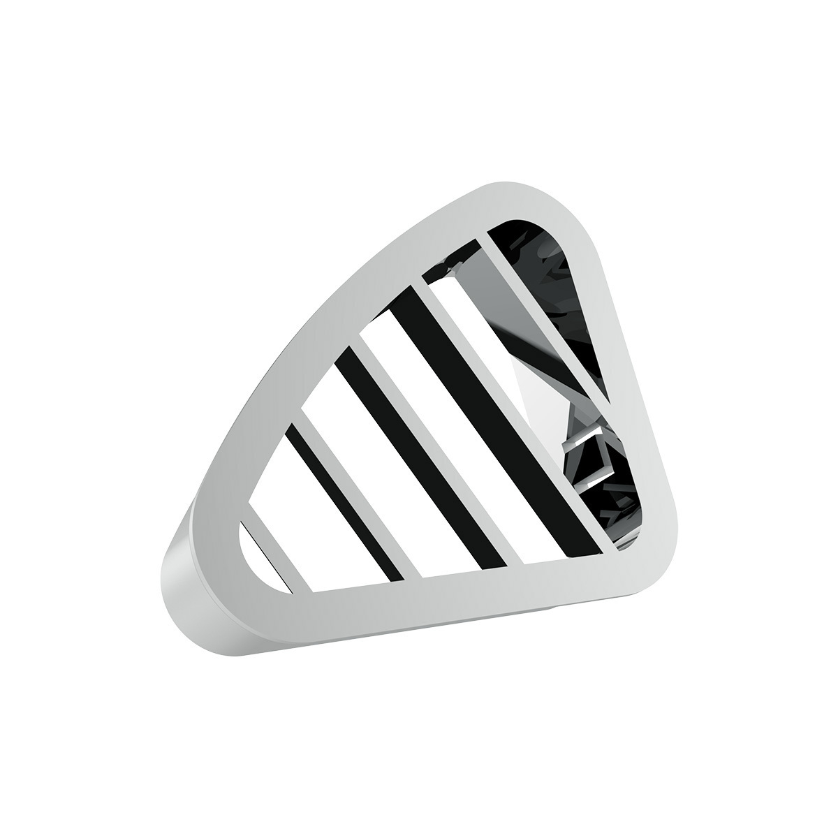 Chrome Plastic A/C Vent For 2001-2005 Peterbilt - Driver