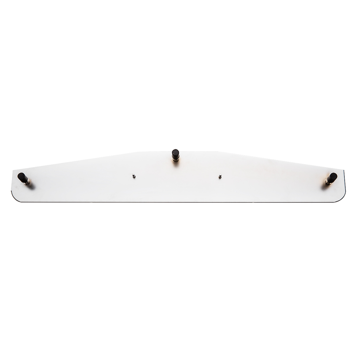 4" x 24" Chrome Bottom Mud Flap Weight With Oval Cast Eagle Emblem