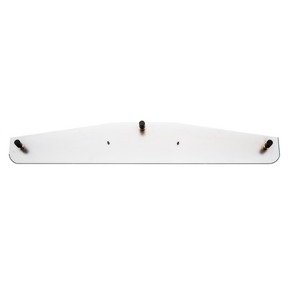 4" x 24" Chrome Bottom Mud Flap Weight With Oval Cast Eagle Emblem