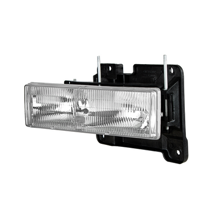 Composite Type Headlight With Bracket For 1990-1998 Chevy & GMC Truck - L/H