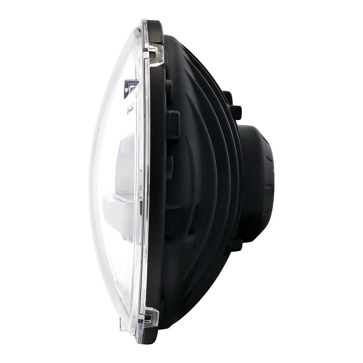 ULTRALIT - High Power LED 7" Headlight With White Position Light Bar