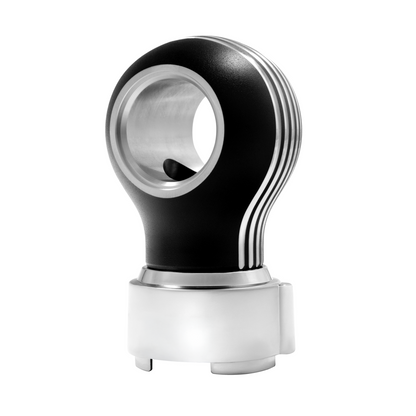 Thread-On Matte Black Carolina Gearshift Knob With LED 9/10 Speed Adapter-Blue LED