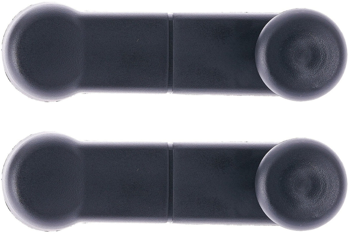 Window Crank Handle RH = LH (2pcs) Plastic Texture Black for 1992-2007 Ford Bronco; 1992-2007 Ford F-150