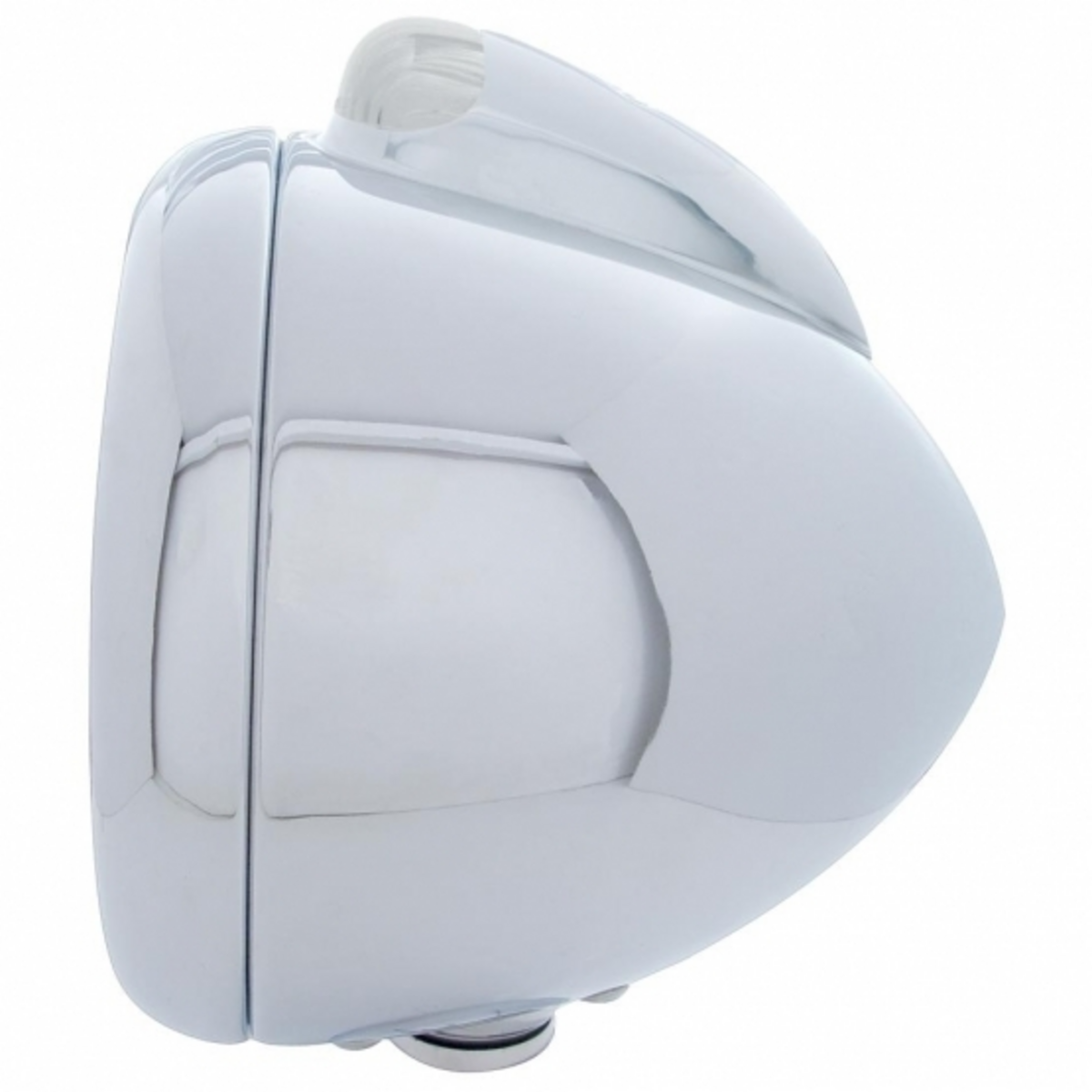 Chrome Guide 682-C Style Headlight H4 & LED Turn Signal - Clear Lens