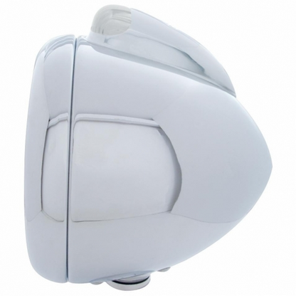 Chrome Guide 682-C Style Headlight H4 & LED Turn Signal - Clear Lens