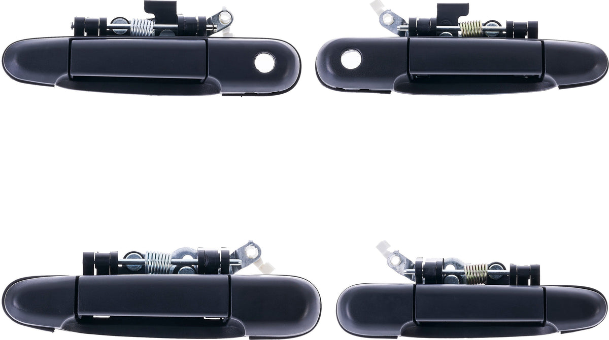 Exterior Door Handle Front LH, Front RH, Rear LH, Rear RH Plastic Texture Black for 1991-1994 Toyota Tercel