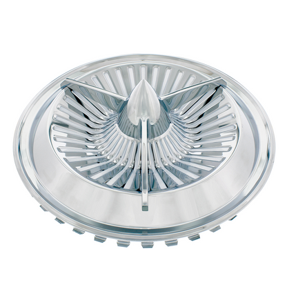 14" Chrome Polara Tri-Bar Hubcap (4/Set)