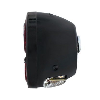 LED 12V Tail Light Assembly With Black Housing & Blue Dot For 1928-31 Model A - L/H