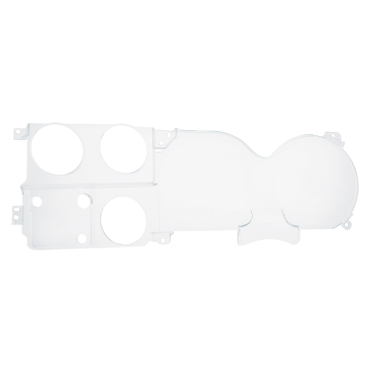 Clear Acrylic Instrument Cluster Lens For 1973-87 Chevy & GMC Truck, Gauges Without Clock