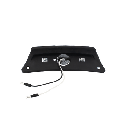 Chrome Fender Light Bracket With 12 LED Reflector Light - Amber LED/Clear Lens