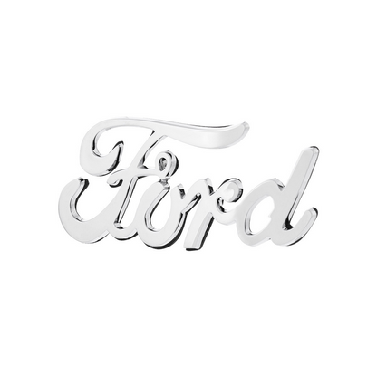 Chrome Vintage "Ford" Script Emblem