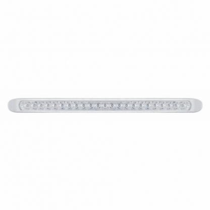 23 LED 17-1/4" Reflector Turn Signal Light Bar With Bezel - Amber LED/Clear Lens
