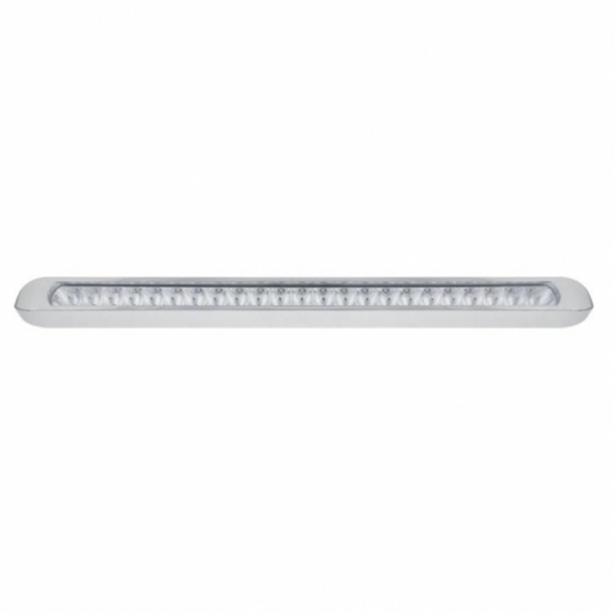 23 LED 17-1/4" Reflector Turn Signal Light Bar With Bezel - Amber LED/Clear Lens