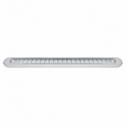 23 LED 17-1/4" Reflector Turn Signal Light Bar With Bezel - Amber LED/Clear Lens