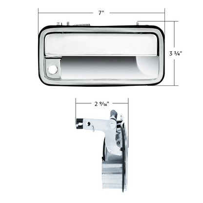 Chrome Exterior Door Handle For 1988-2000 Chevrolet/GMC Truck-R/H