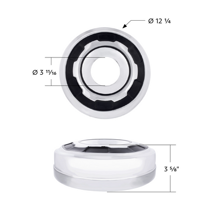 Chrome Center Hubcap For 1978-1984 Ford F-250/F-350 4X4-Front Wheel