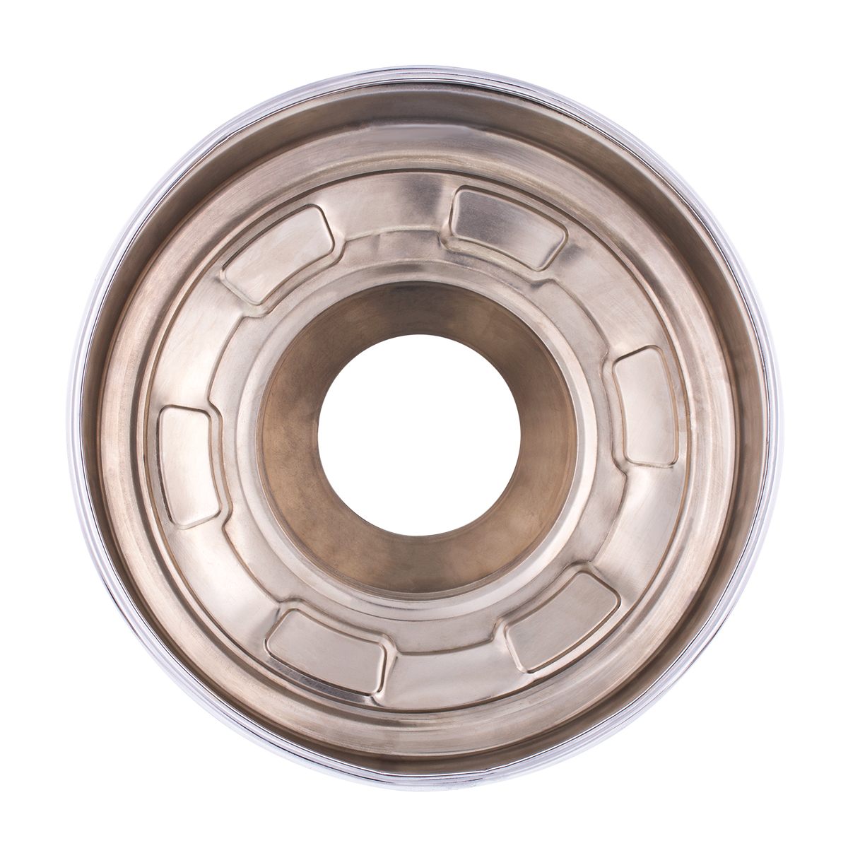 Chrome Center Hubcap For 1978-1984 Ford F-250/F-350 4X4-Front Wheel