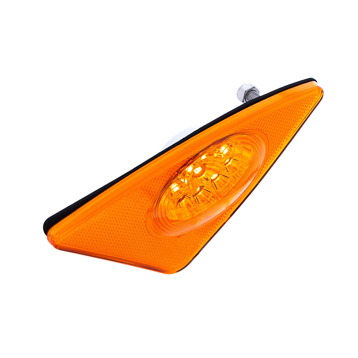 9 LED Competition Series Fender Light For 2007-2017 Kenworth T660 (Driver) -Amber LED/Lens