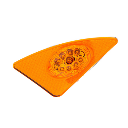 9 LED Competition Series Fender Light For 2007-2017 Kenworth T660 (Driver) -Amber LED/Lens