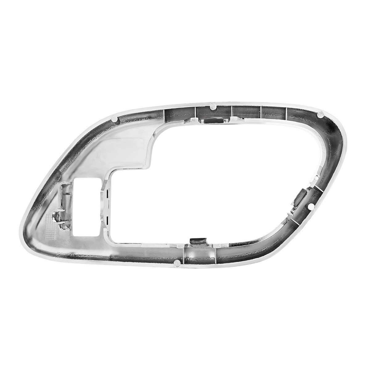 Chrome Plastic Interior Door Handle Bezel With Door Lock Hole For 1995-2000 Chevrolet/GMC Truck-R/H