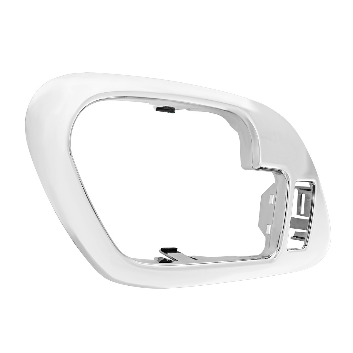 Chrome Plastic Interior Door Handle Bezel With Door Lock Hole For 1995-2000 Chevrolet/GMC Truck-R/H