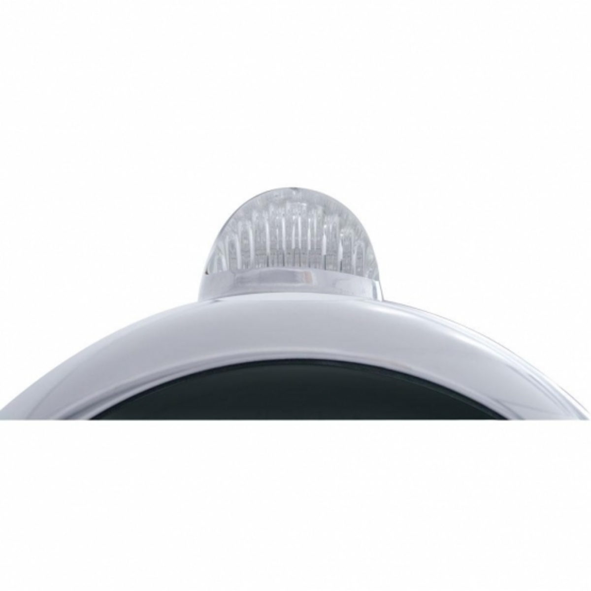 Stainless Steel Guide 682-C Headlight No Bulb With LED Signal - Clear Lens