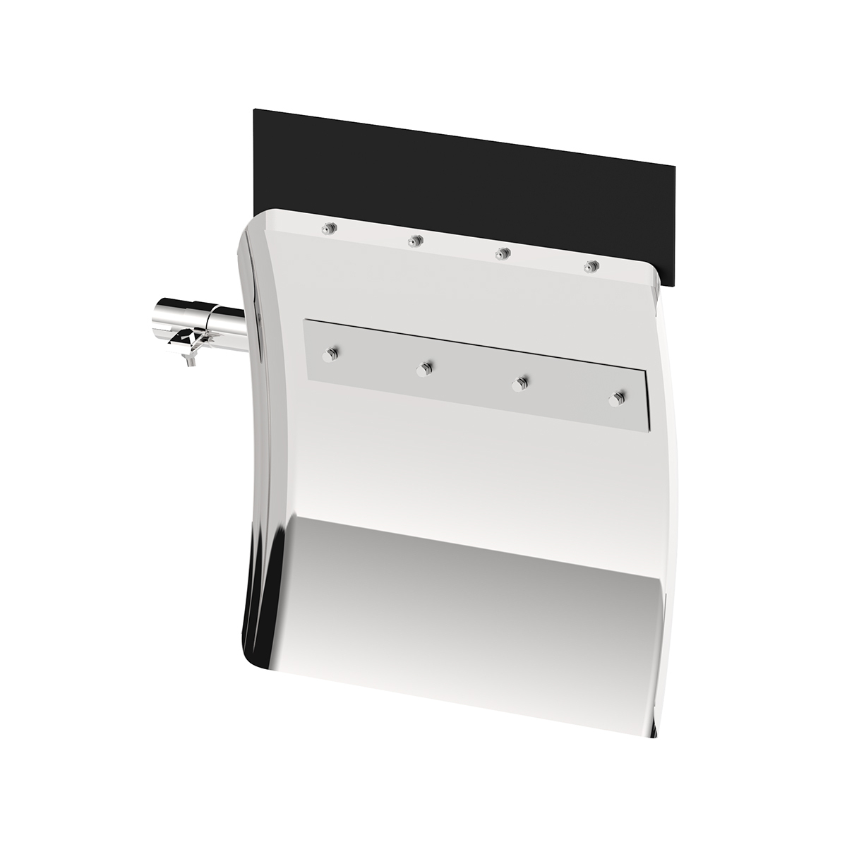 24" X 24" 430 Stainless Quarter Fender With Tube Bracket Set (Pair)