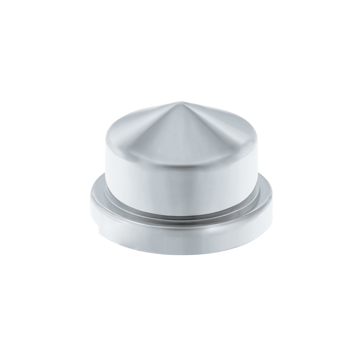 3/4" X 7/8" Chrome Plastic Pointed Nut Cover - Push-On