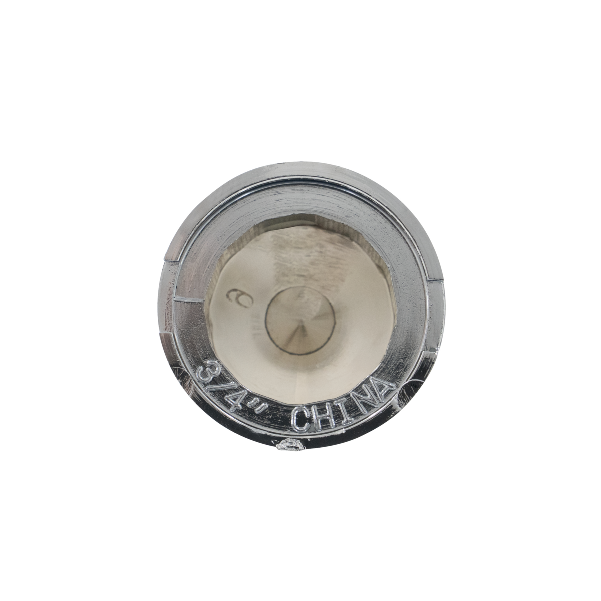 3/4" X 7/8" Chrome Plastic Pointed Nut Cover - Push-On