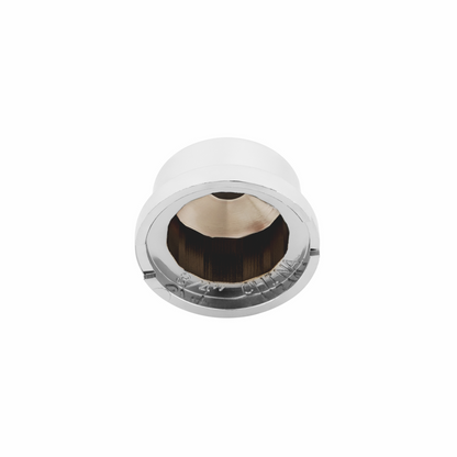 3/4" X 7/8" Chrome Plastic Pointed Nut Cover - Push-On