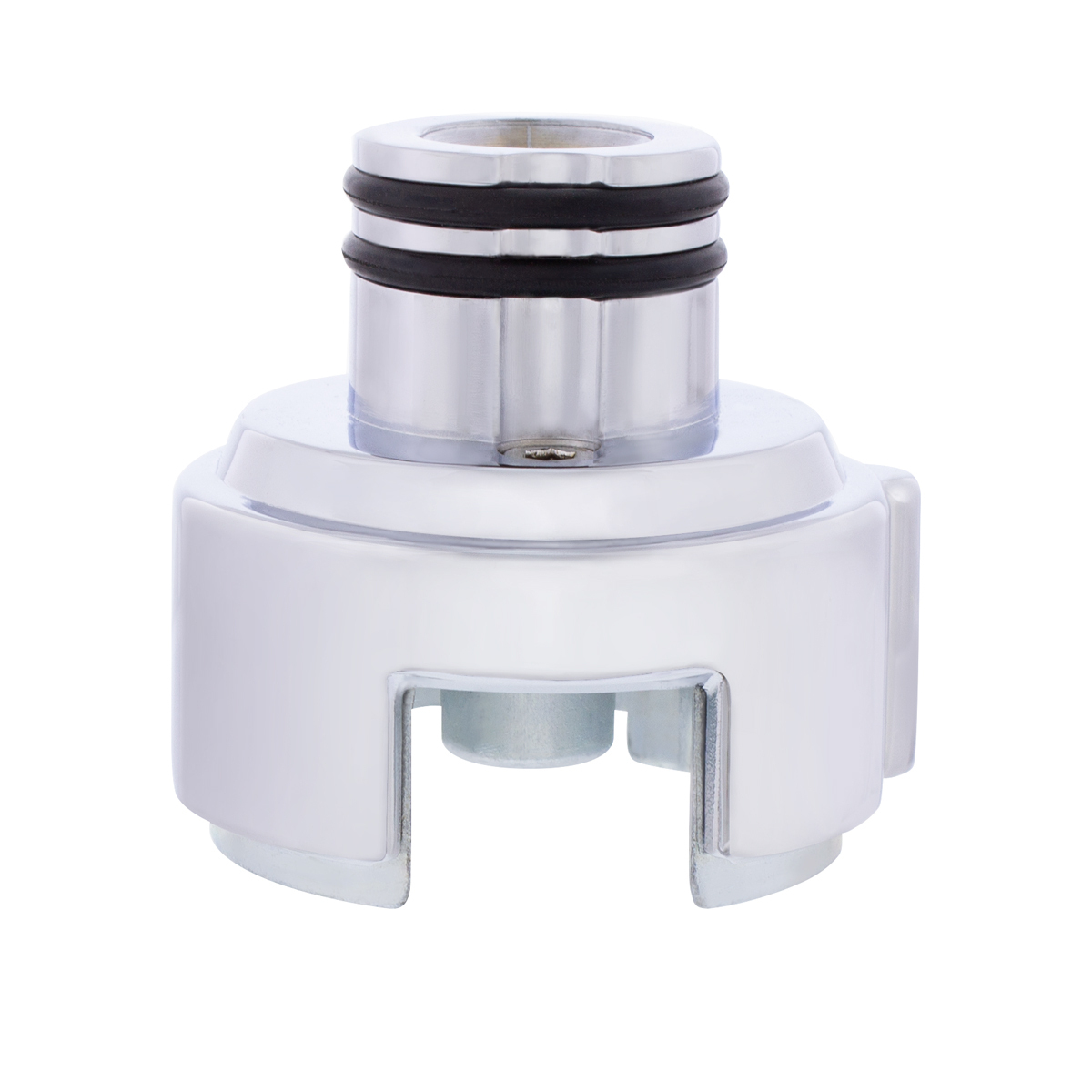Gearshift Adapter W/LED Mount For Eaton-Fuller 13/15/18 Speed - Chrome/Vertical (Bulk)