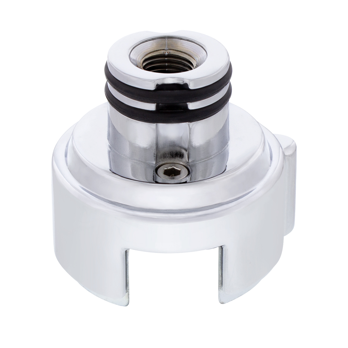 Gearshift Adapter W/LED Mount For Eaton-Fuller 13/15/18 Speed - Chrome/Vertical (Bulk)