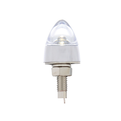 LED Bullet License Plate Fastener - White (2-Pack)